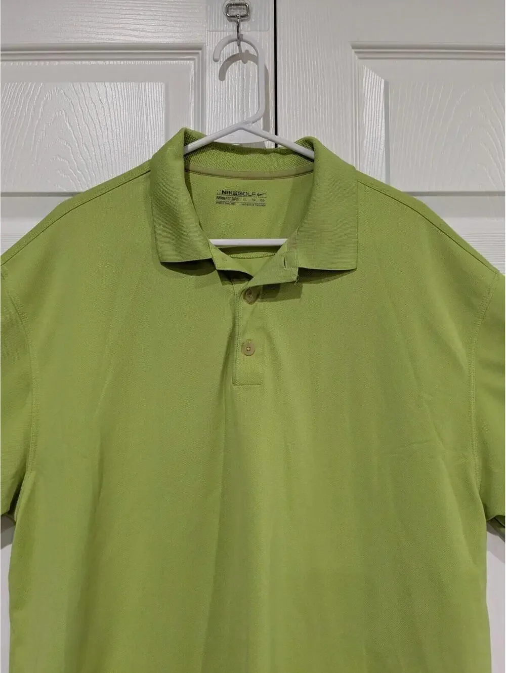 Nike Golf Men's FIT DRY Polo Shirt Bright Green Polyester, Size XL